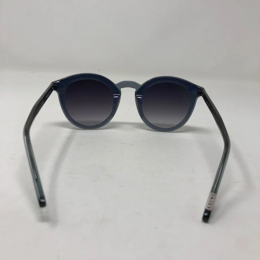 KREWE Collins Nylon Sunglasses Women OS Adult Grey Blue‎ Round Gradient Lens